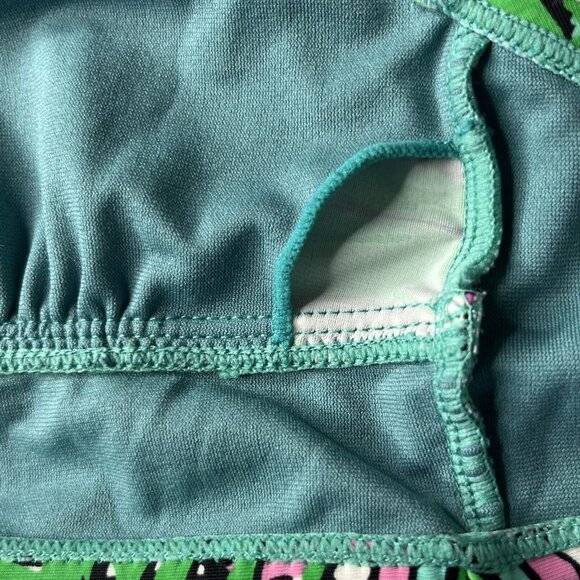 Vigoss Womens Swim Suit Top Bikini Green Pink Padded Size Small - Picture 5 of 6